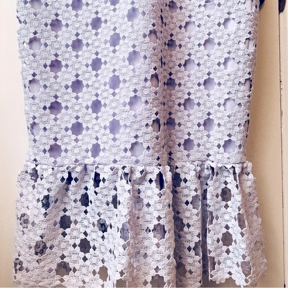 Nwt Chelsea Lace Trumpet Midi Dress Lilac - Picture 8 of 12